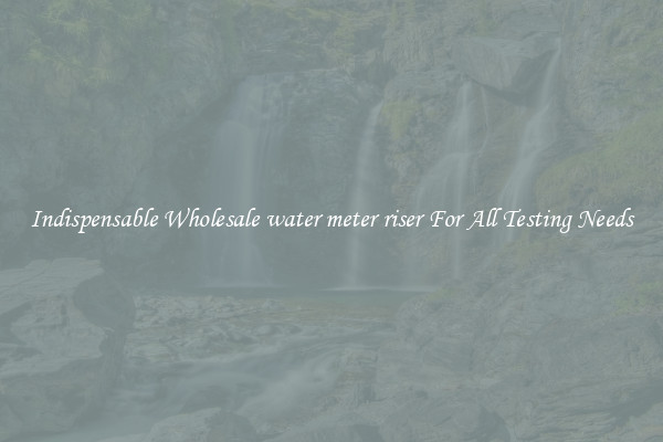 Indispensable Wholesale water meter riser For All Testing Needs