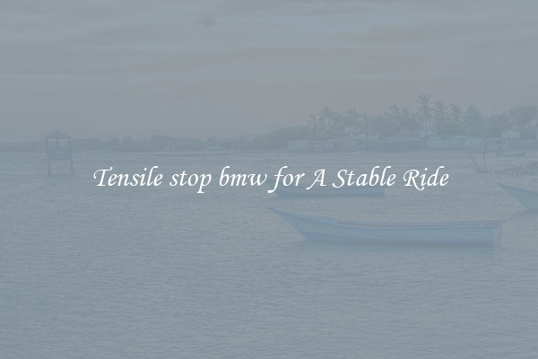 Tensile stop bmw for A Stable Ride