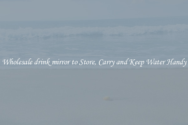 Wholesale drink mirror to Store, Carry and Keep Water Handy