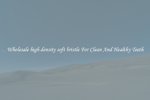 Wholesale high density soft bristle For Clean And Healthy Teeth