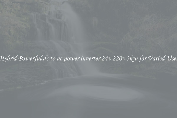 Hybrid Powerful dc to ac power inverter 24v 220v 3kw for Varied Uses
