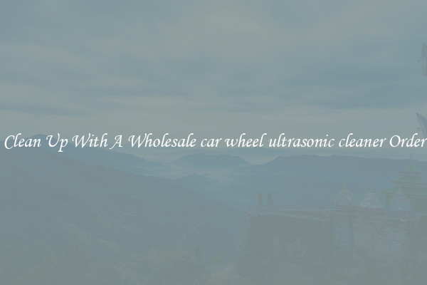 Clean Up With A Wholesale car wheel ultrasonic cleaner Order