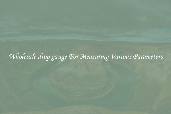 Wholesale drop gauge For Measuring Various Parameters