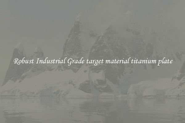 Robust Industrial Grade target material titanium plate