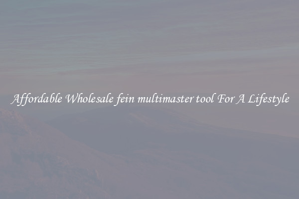 Affordable Wholesale fein multimaster tool For A Lifestyle