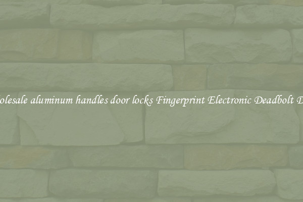 Wholesale aluminum handles door locks Fingerprint Electronic Deadbolt Door 