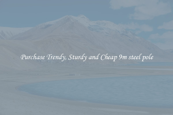 Purchase Trendy, Sturdy and Cheap 9m steel pole